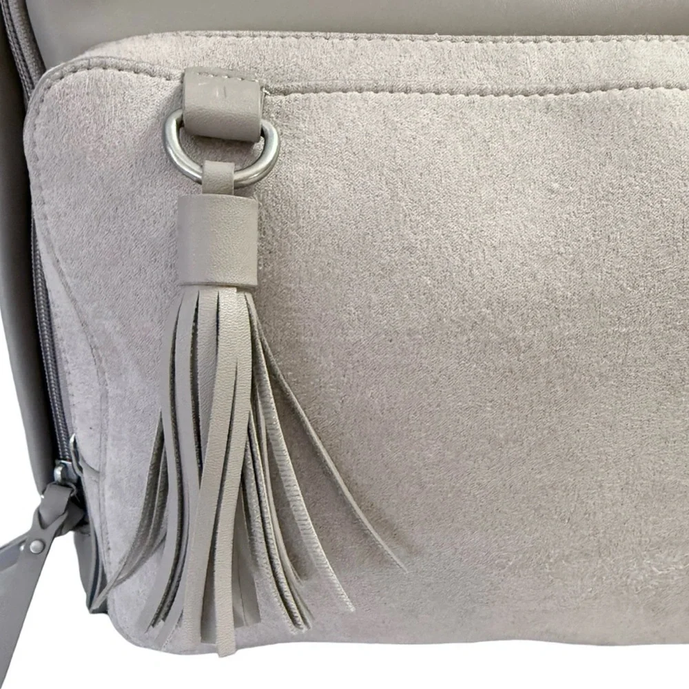 Skip Hop Greenwich Grey Diaper Bag Backpack With Changing Pad & Stroller Straps